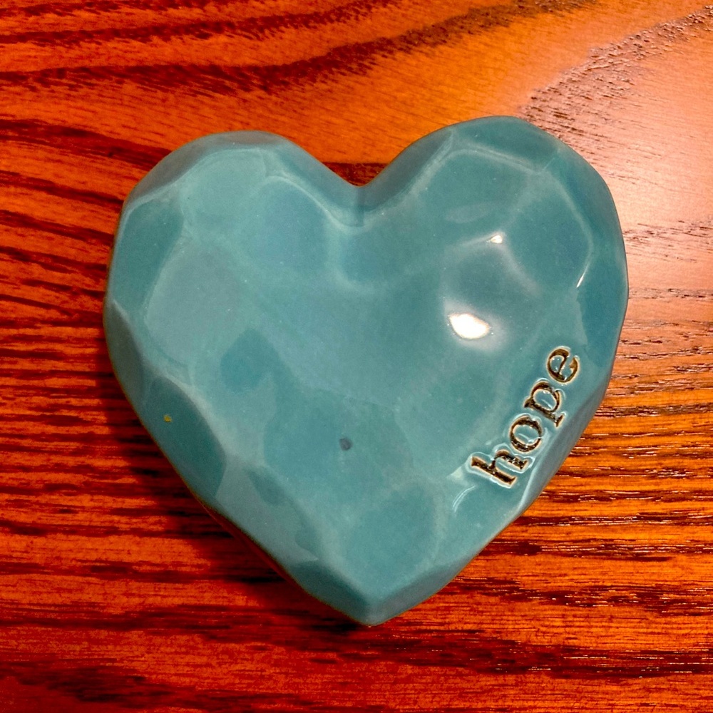 Ceramic Heart Decor - Blue